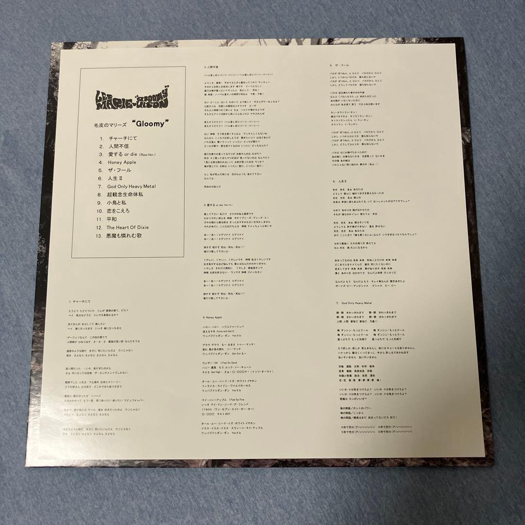 毛皮のマリーズ Gloomy LP レコード 新品未使用品