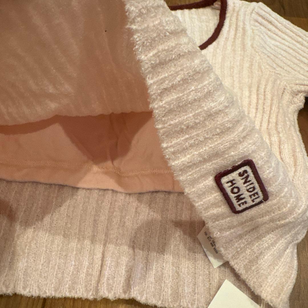 【SNIDEL 】リブ編みセットアップ ピンク