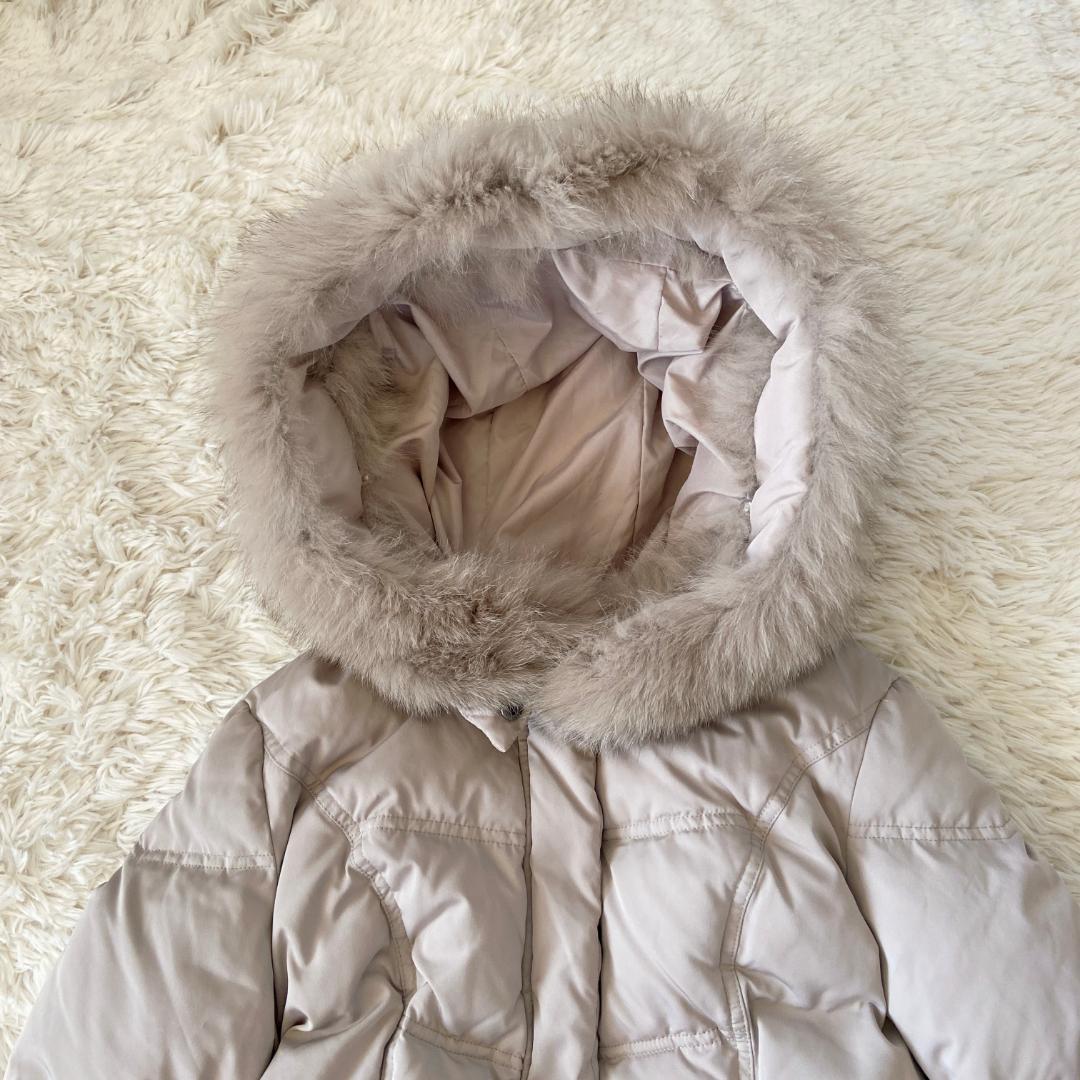 ルイルエブティック フォックスファー　バッスルスタイルダウンコート