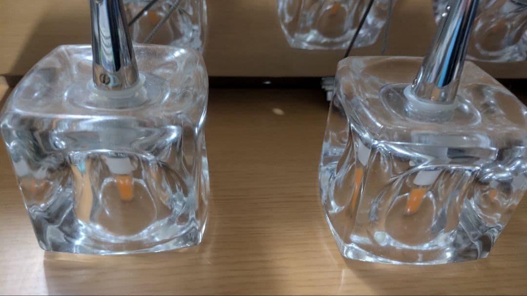 ペンダントライト LED キューブ クリア キシマ 3灯