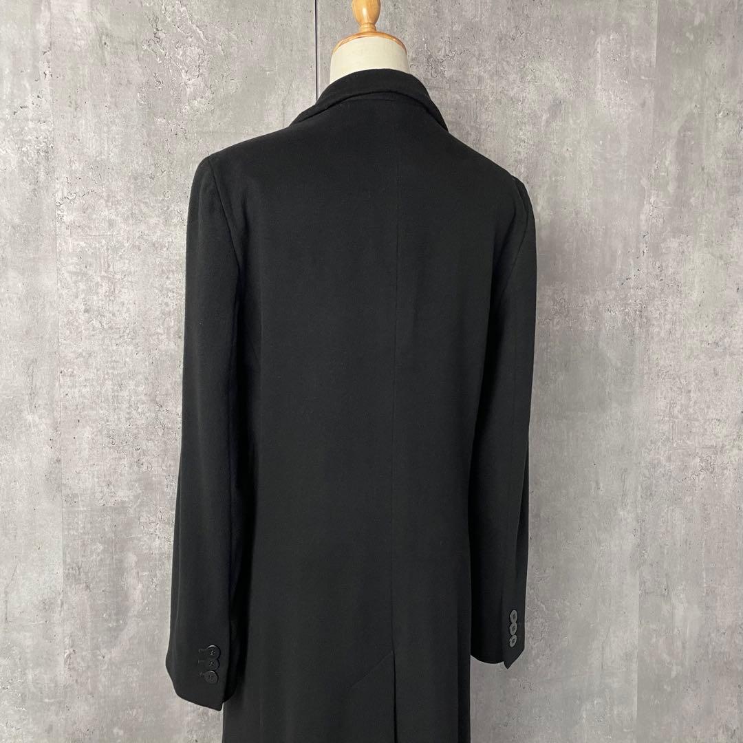 【高級】 アルマーニコレッツィオーニ ウール ロングコート イタリア製 黒 44