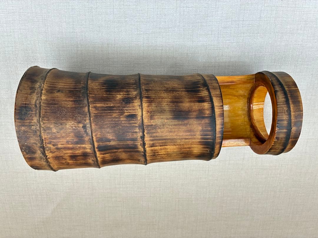 天然竹 花器 大型32cm 和モダン 竹花瓶 飾