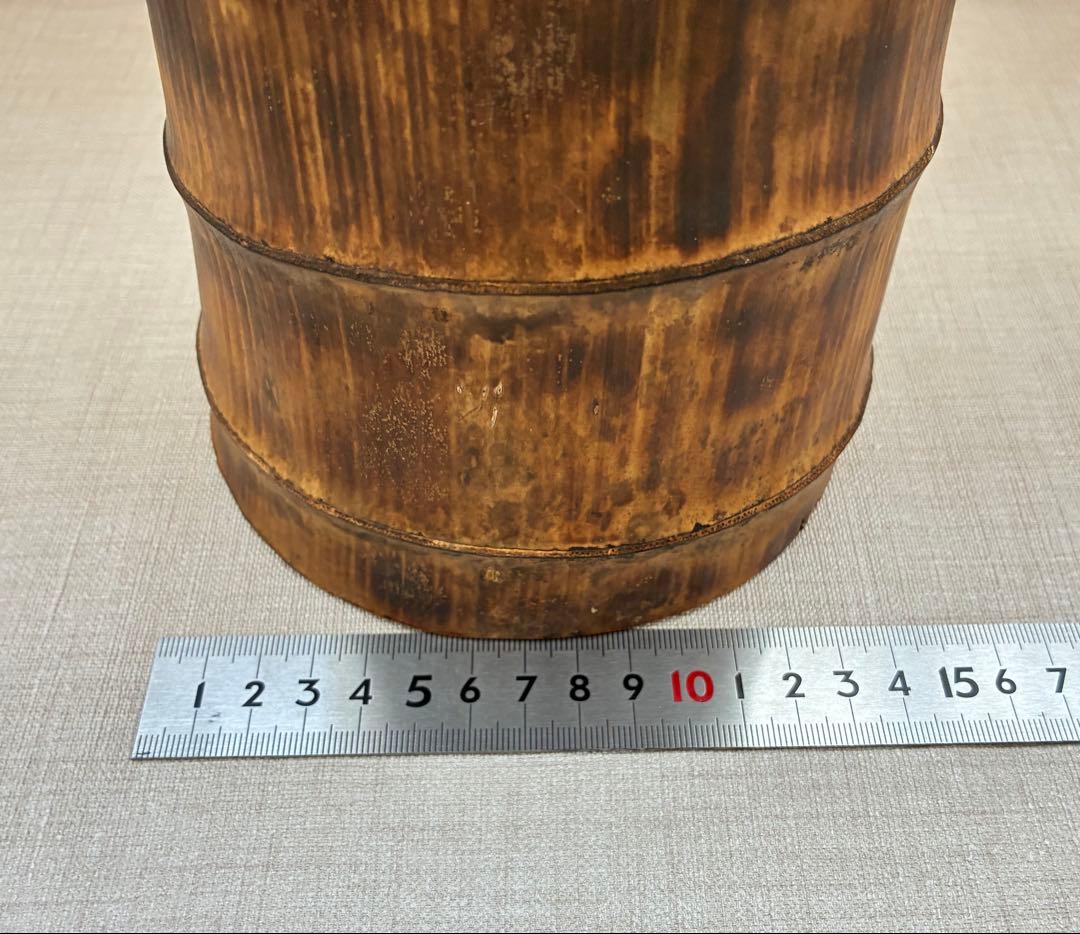 天然竹 花器 大型32cm 和モダン 竹花瓶 飾