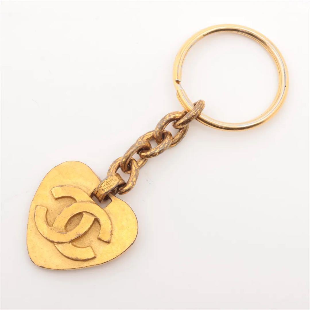 CHANEL シャネル　ココマーク　ハート　キーホルダー　ゴールド　95P