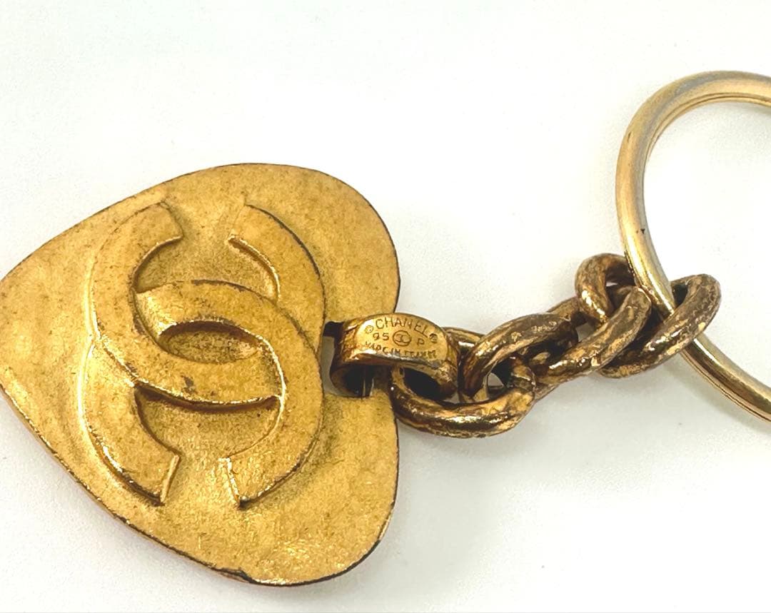 CHANEL シャネル　ココマーク　ハート　キーホルダー　ゴールド　95P