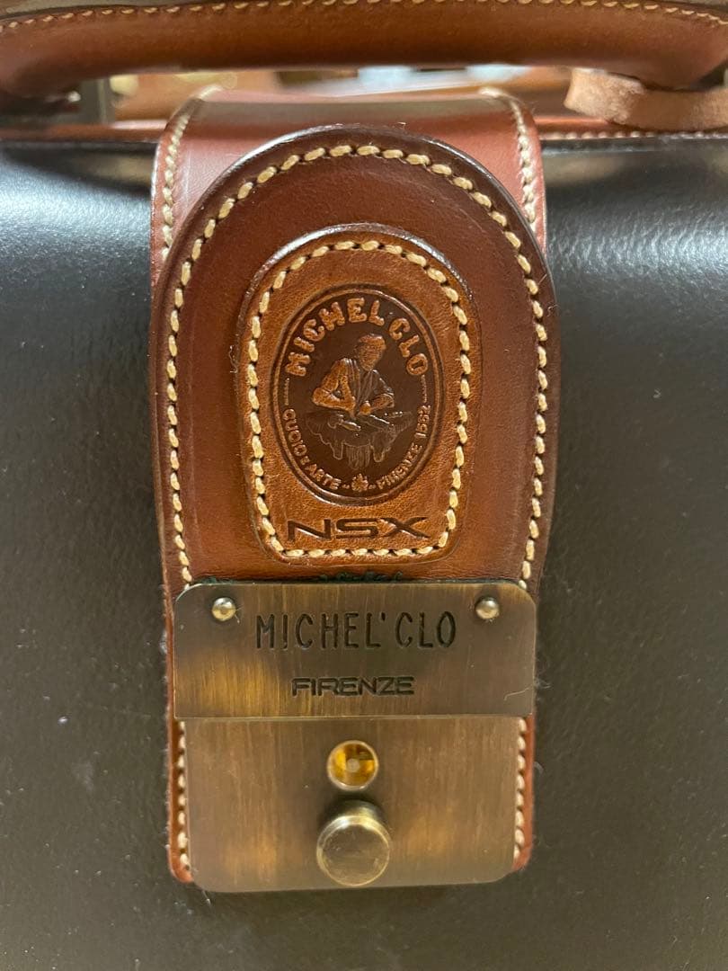 【美品・未使用】MICHEL'CLO NSX ビジネスバッグ 黒/茶