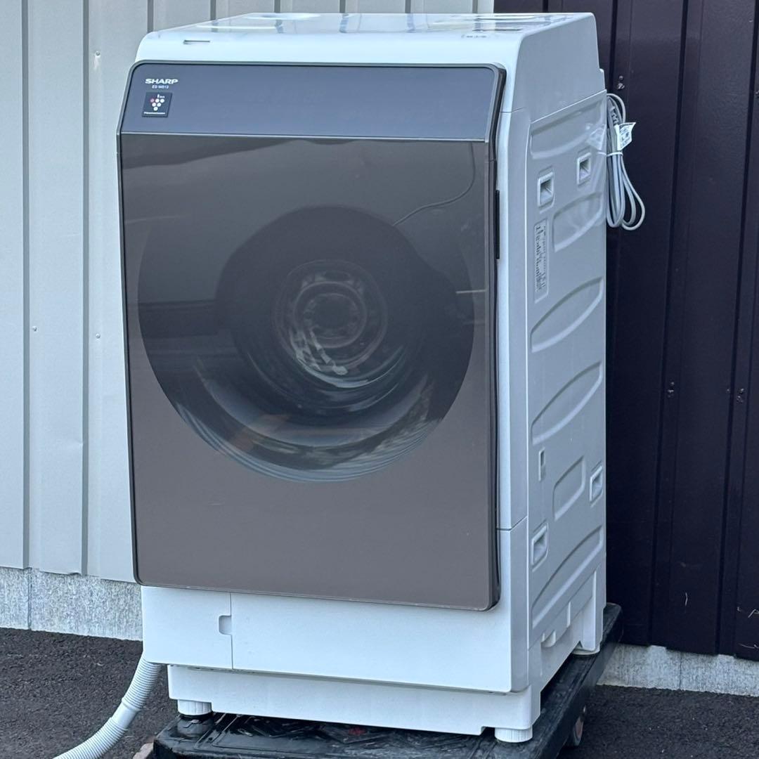 ωジャンク品 SHARP ドラム式電気洗濯乾燥機 ES-WS13-TL 2020