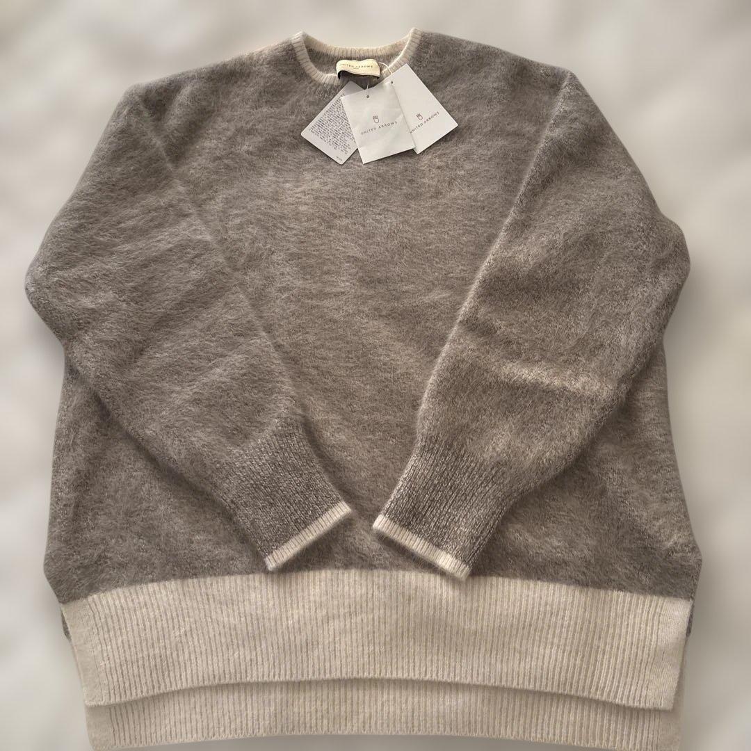 【新品未使用】フォックスカシミヤ　クルーネックニット UNITED ARROWS