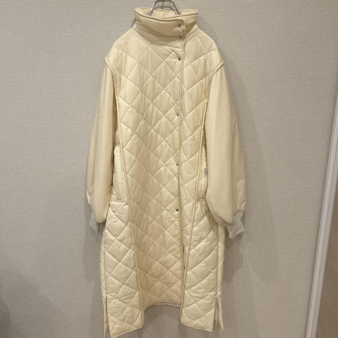 美品✨ADAM ET ROPE アダムエロペ スタンドネックキルティングコート