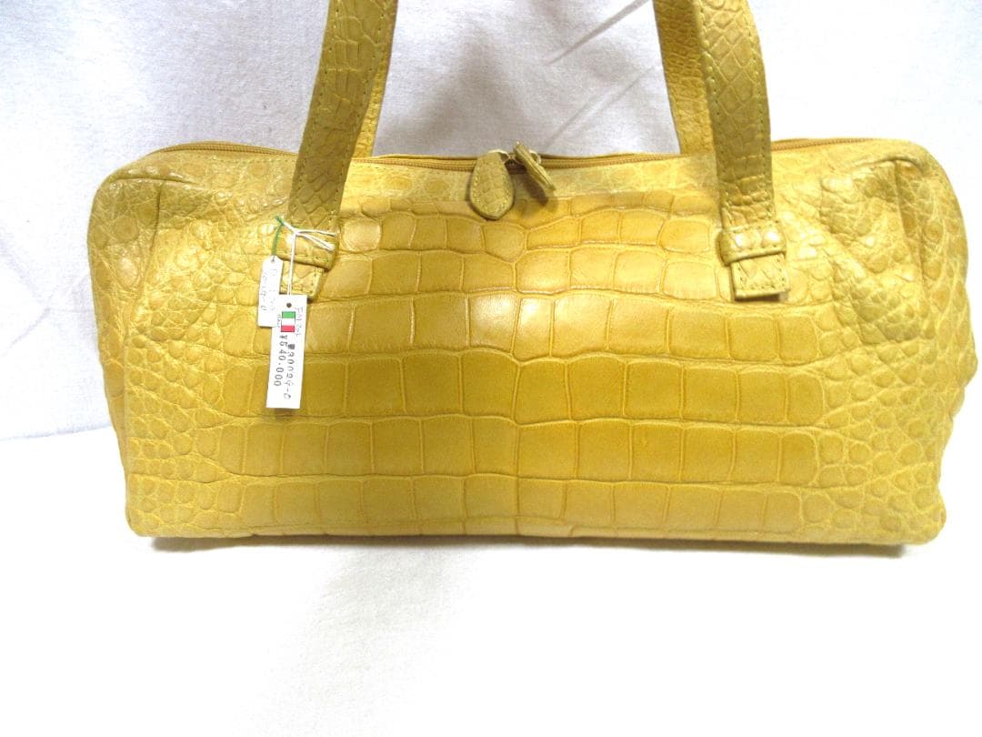 FERMODA　クロコダイル レザー　イタリア製　 ボストンバッグ　未使用品