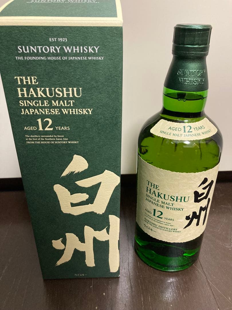 サントリー 白州 12年 カートン付 ウイスキー 2025年7月購入