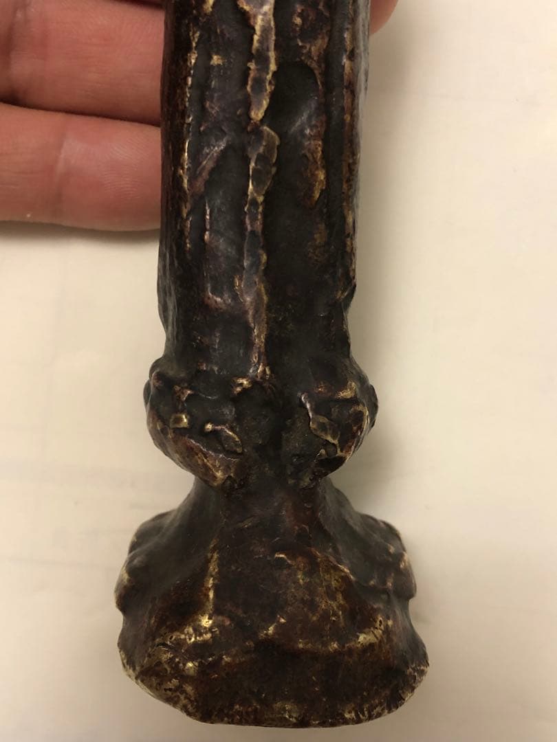 古董，阿弥陀如来像，中国清時代，古铜製，旧家藏出。