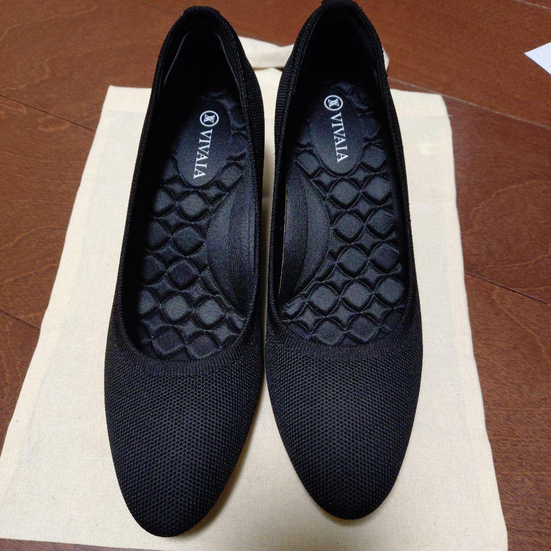VIVAIA ブラック フラットシューズ