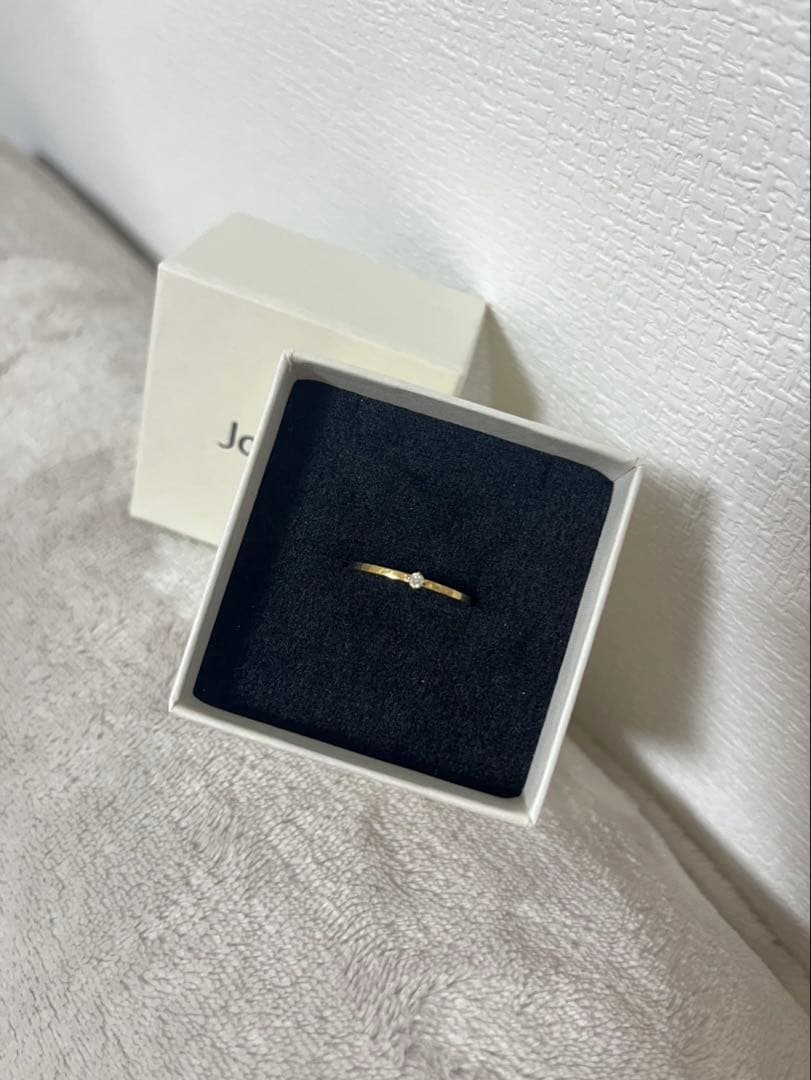 【美品】Jouete ダイヤモンドリング K18 ゴールド 約13号 箱付き