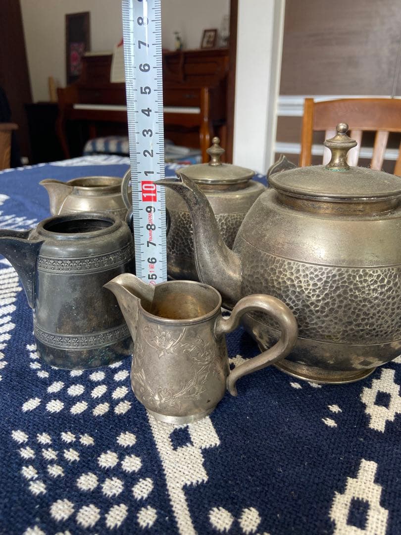 刻印有　アンティーク　ティーセット　ティーポット