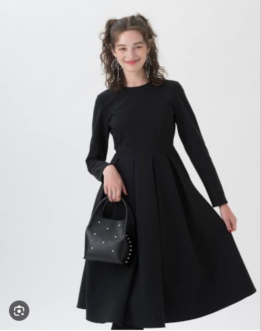 ツルバイマリコオイカワ　ワンピース　ブラック　36 学校行事　幼稚園行事　母