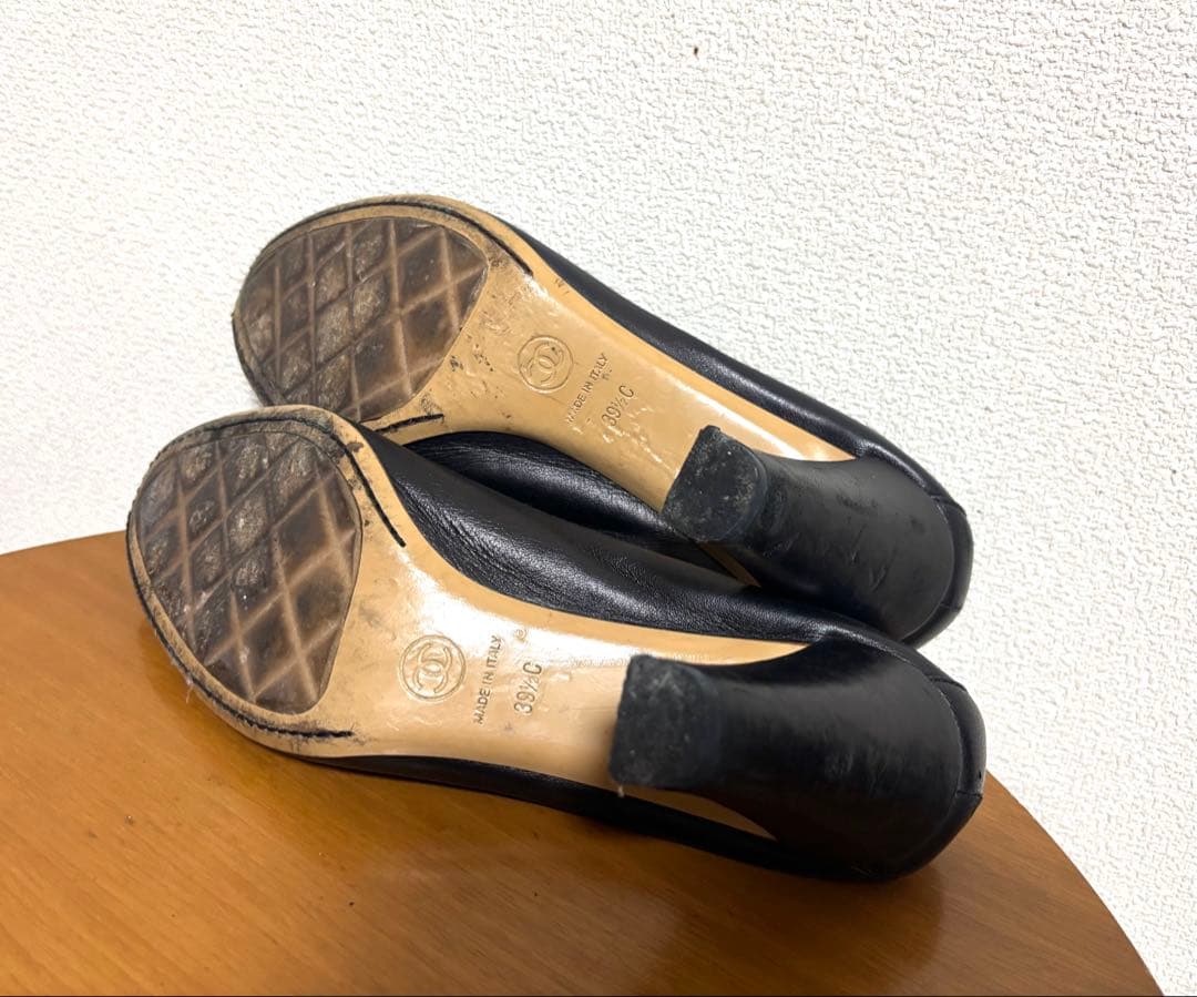 CHANEL シャネル 39 1/2 パンプス サンダル
