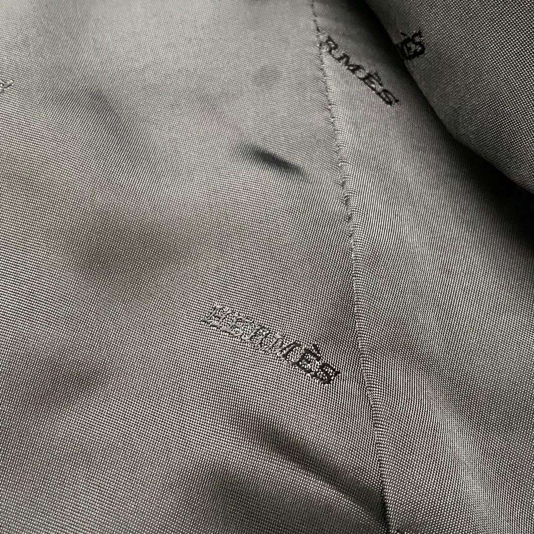 【極美品】 エルメス レザージャケット ラムレザー サイズ52 ブラックタグ有り