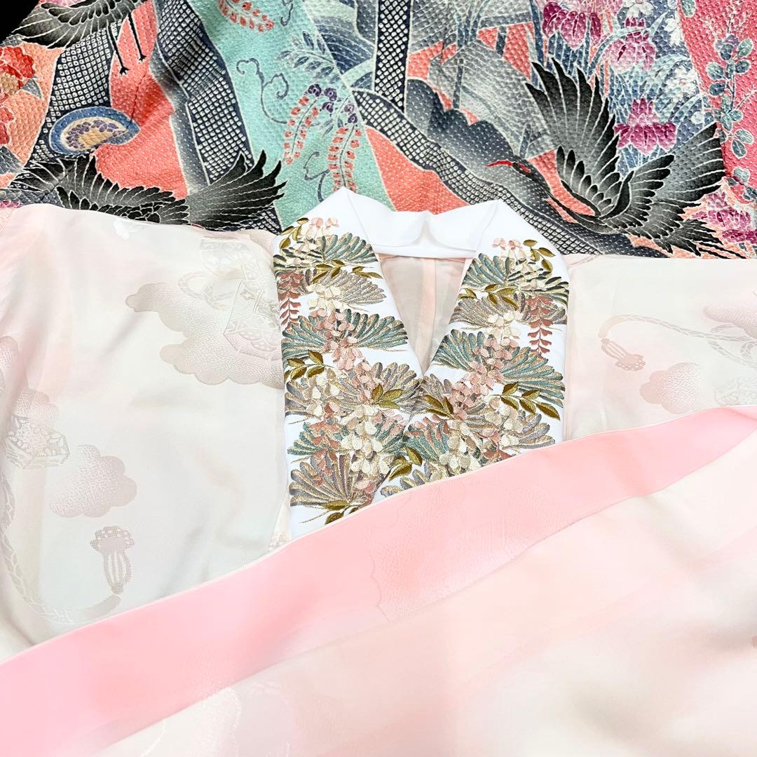 ◾️振袖フルセット■藤娘きぬたや■吉祥鶴模様■総絞り■振袖一式成人式振り袖