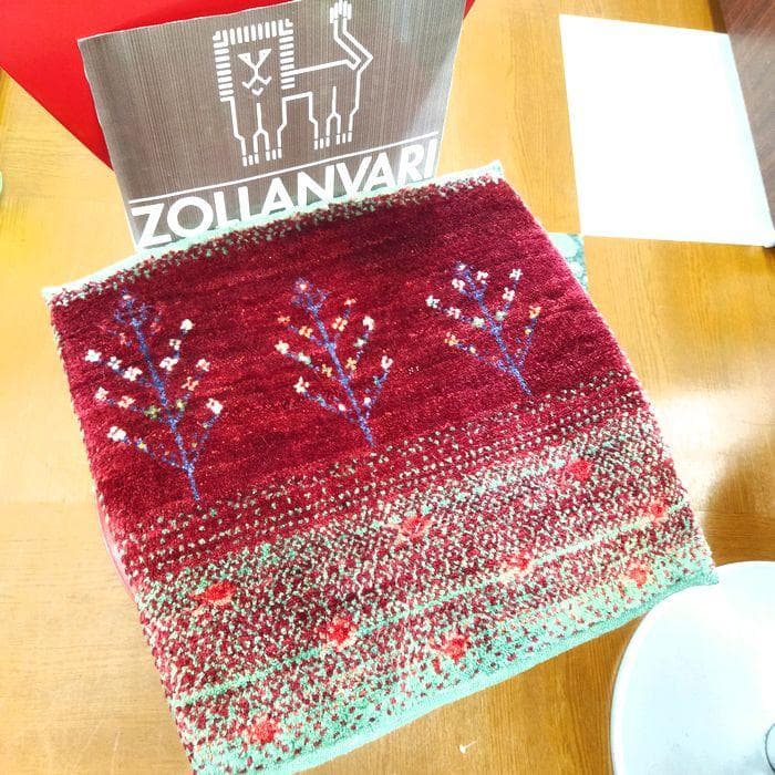 値下げ可能ミニギャベ●40×43㎝●手織●本物●新品未使用 遊牧民が紡ぐギャッベ