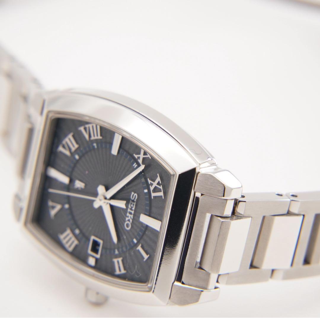 【極美品】SEIKO セイコー 腕時計 チタン 電波ソーラー 防水 ウォッチ