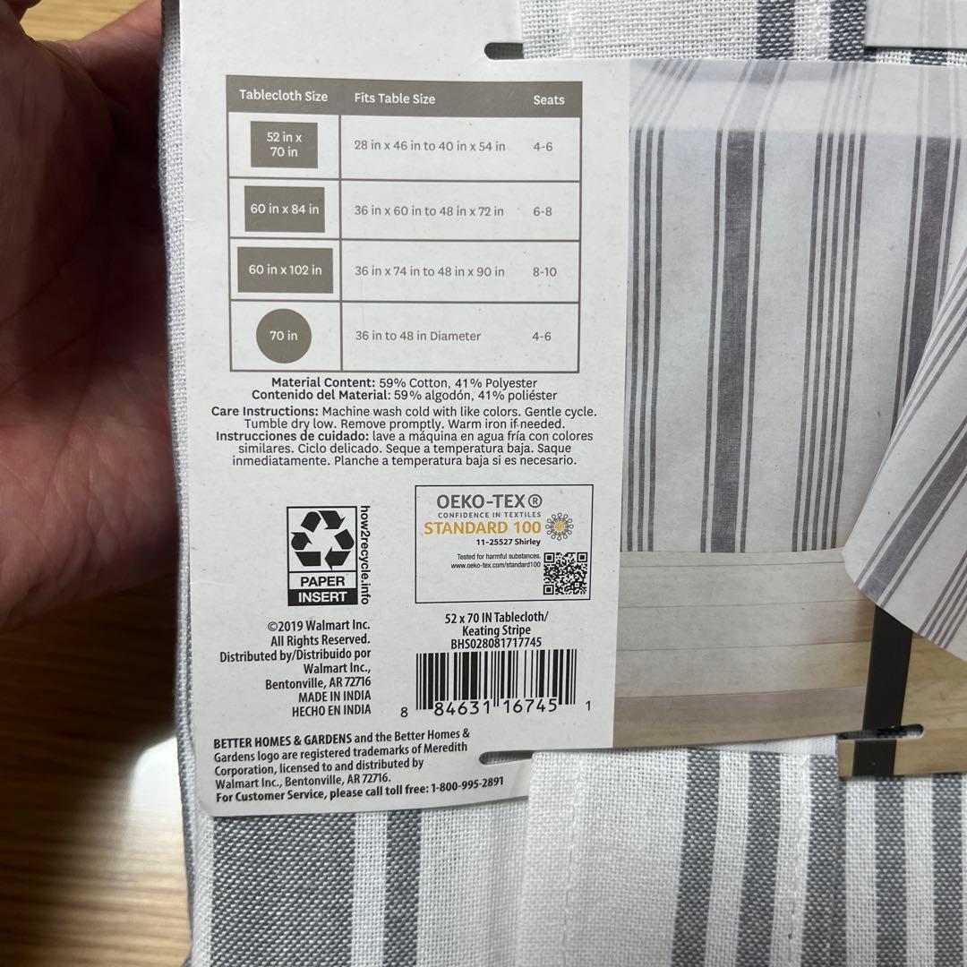 Better s & Gardens テーブルクロス