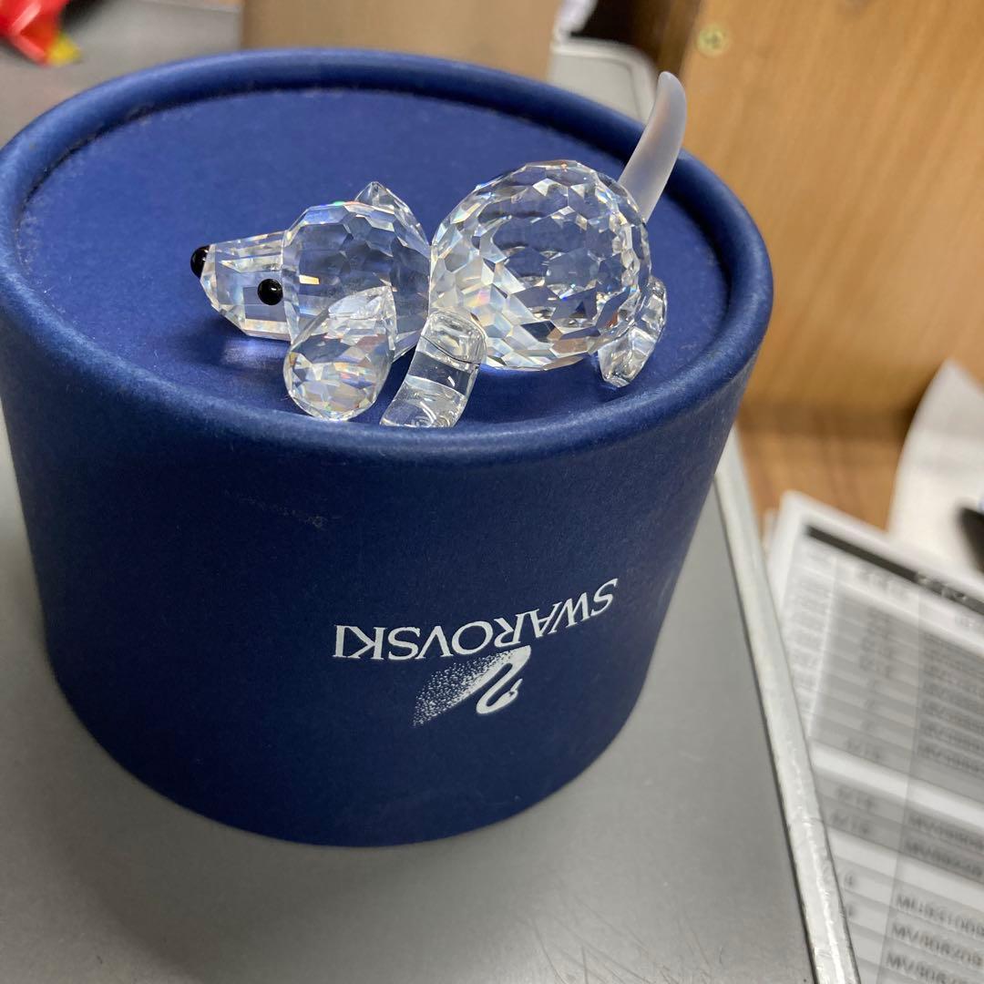 SWAROVSKI スワロフスキー 伏せビーグル フィギュリン
