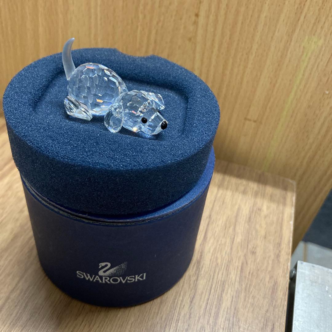 SWAROVSKI スワロフスキー 伏せビーグル フィギュリン