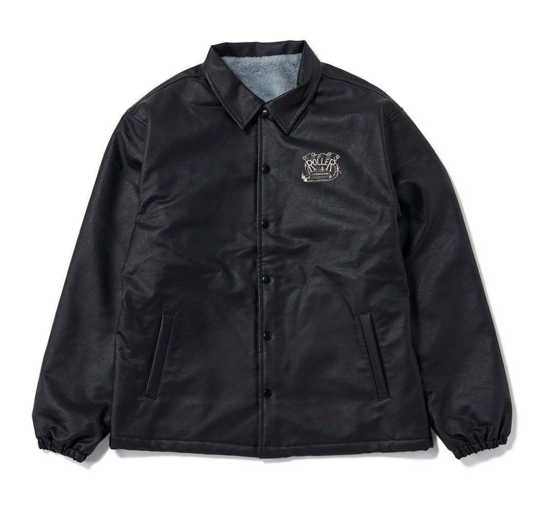 ROLLER FAKE LEATHER COACH JACKET M 最安