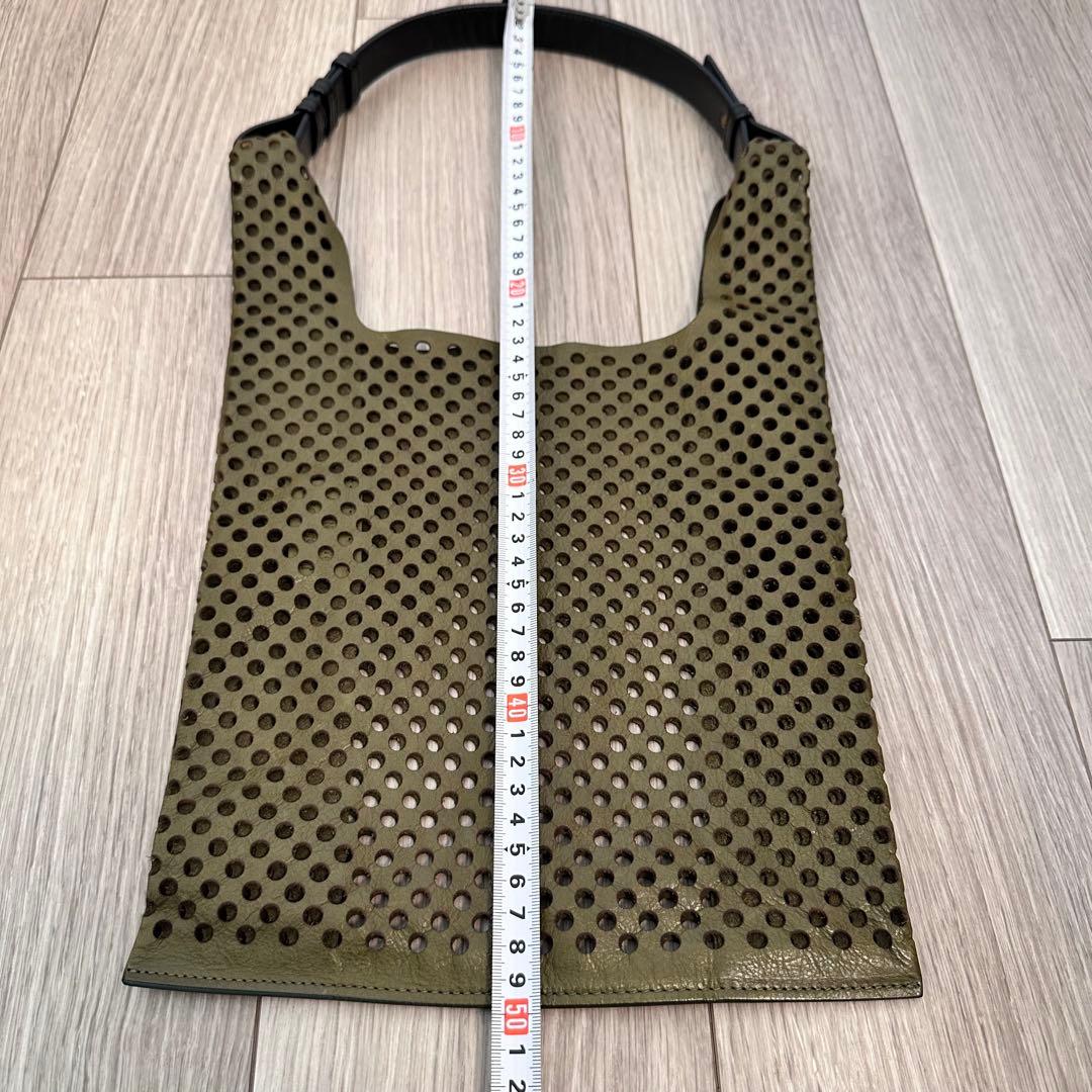 【美品】ジルサンダー パンチングレザー トート バッグ