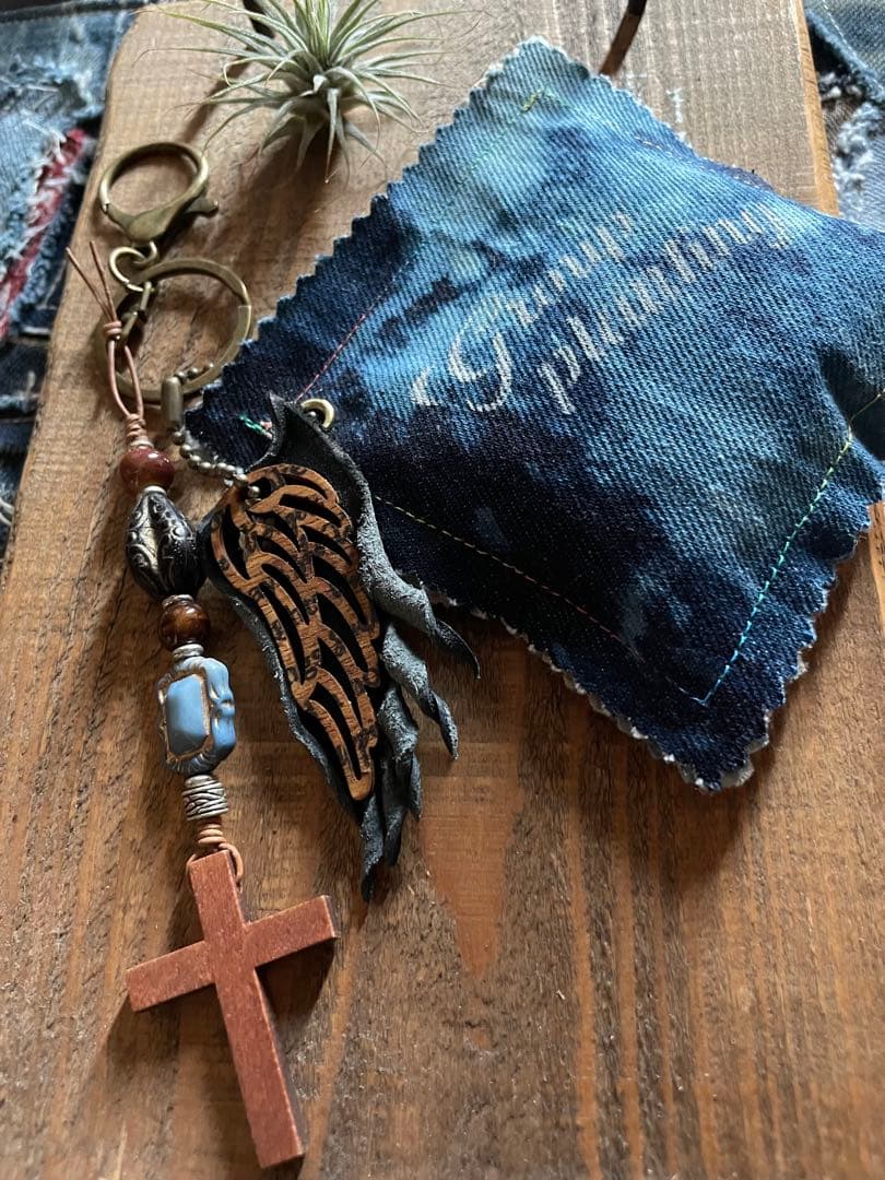 No.140フェザー withヒノキチップチャーム‪·̩͙꒰ঌ