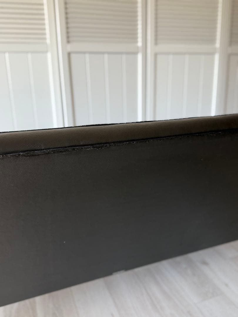 boys カリモク Kチェア ブラック 2P 2人掛け ソフトレザー