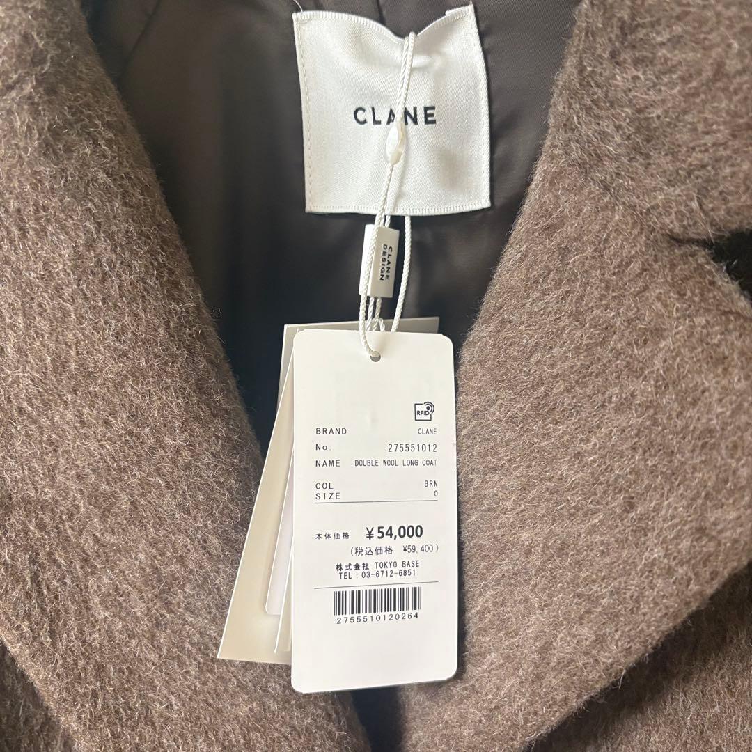 25AW CLANE ダブルウールロングコート コート◆タグ付き/美品/試着のみ
