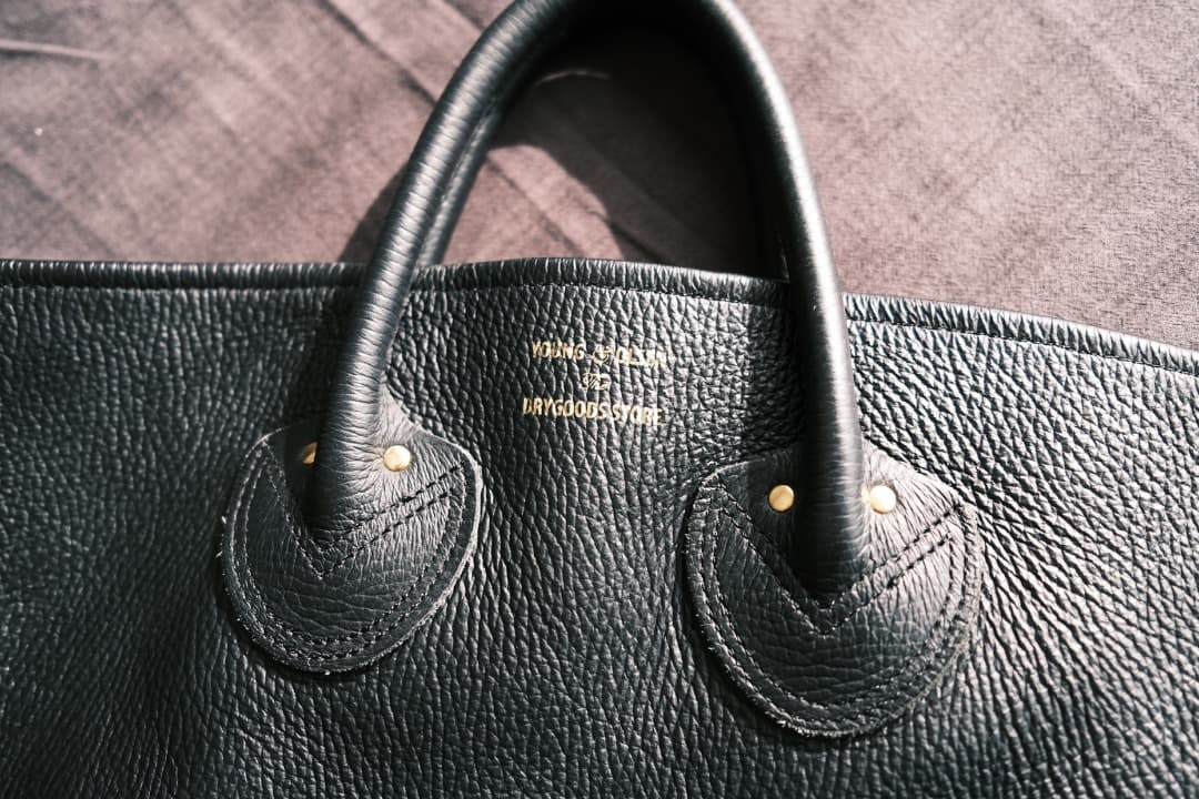 【売り切りたい】Young&Olsen ブラック レザートートバッグ Lサイズ