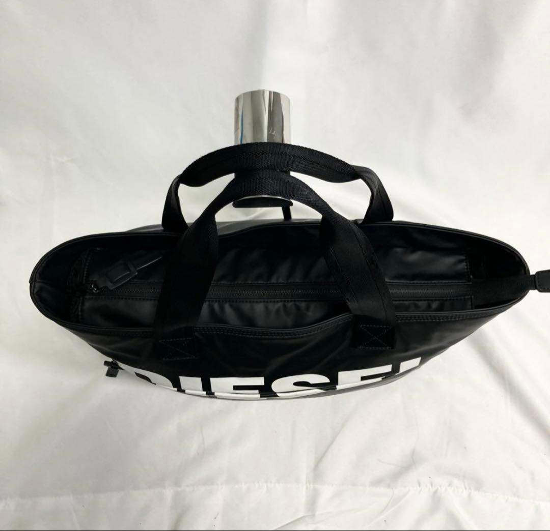 希少　ディーゼル トートバッグ ブラック 大容量 多機能 A4可 肩がけ ロゴ