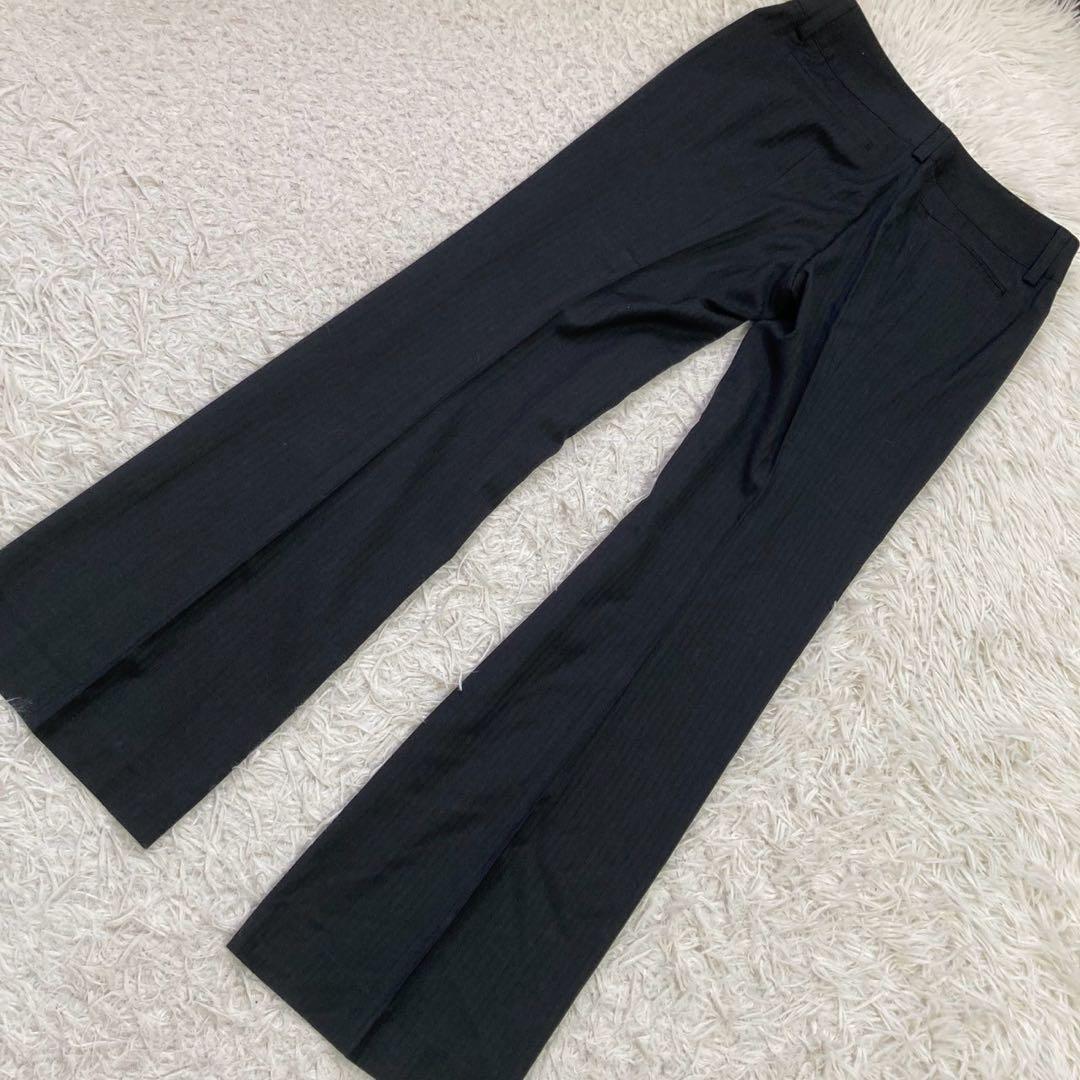 組曲 セットアップ パンツスーツ チャコール 2 オフィス フォーマル