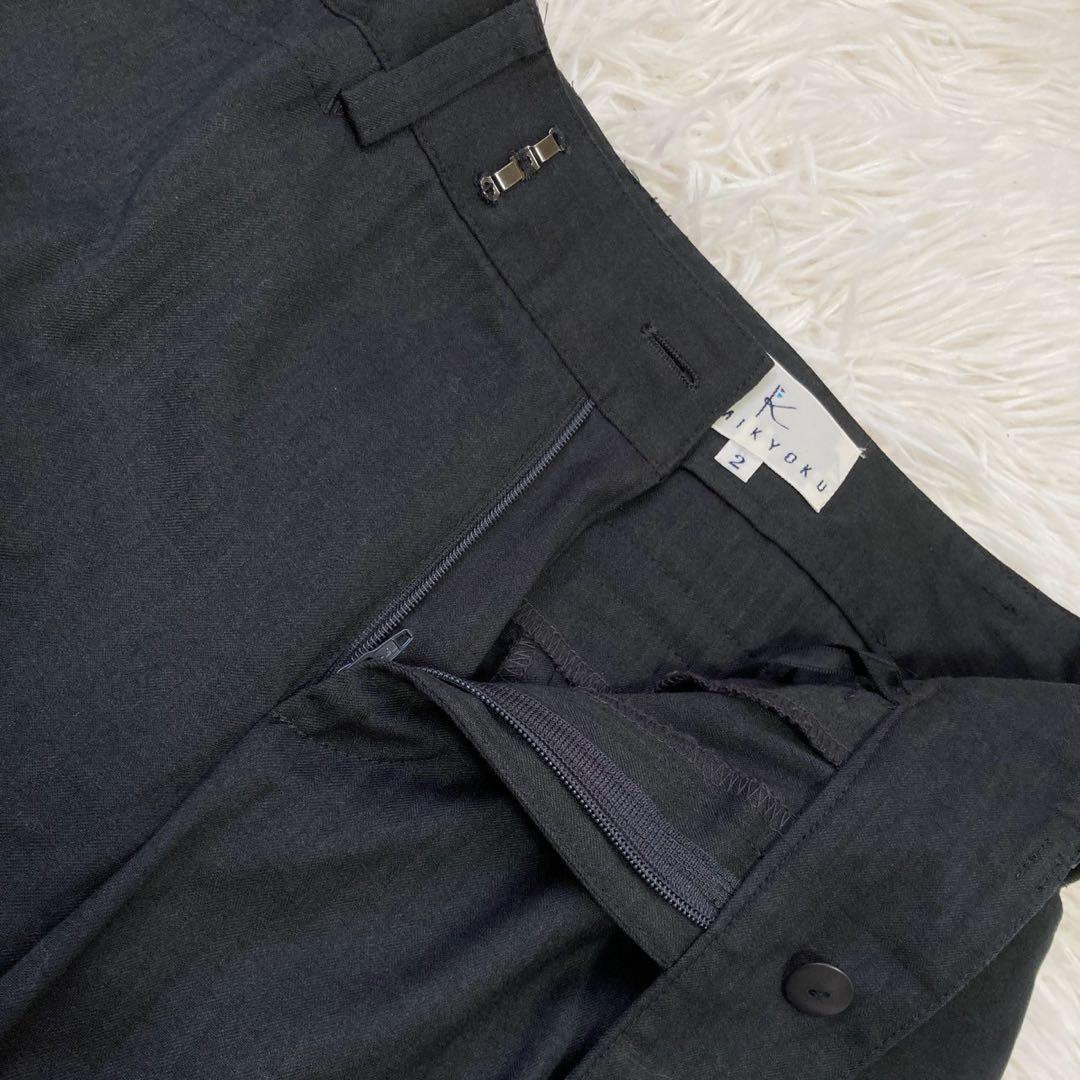 組曲 セットアップ パンツスーツ チャコール 2 オフィス フォーマル