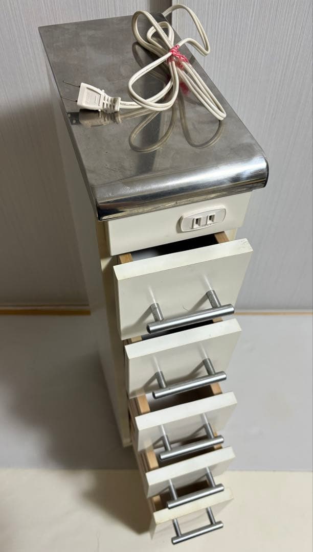 隙間収納 隙間ワゴン ラック 棚 コンセント付き