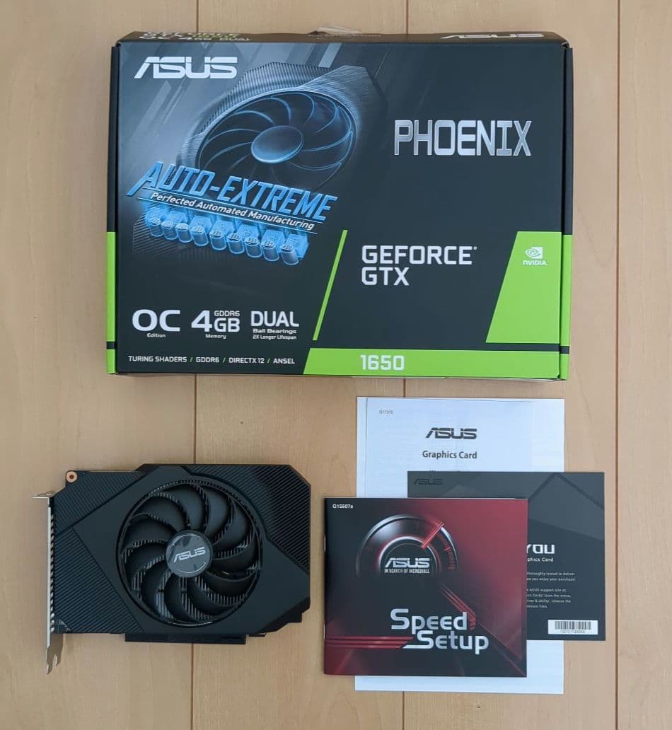 グラフィックボード・グラボ・ビデオカード ASUS GeForce GTX 1650 PHOENIX OC 4GB
