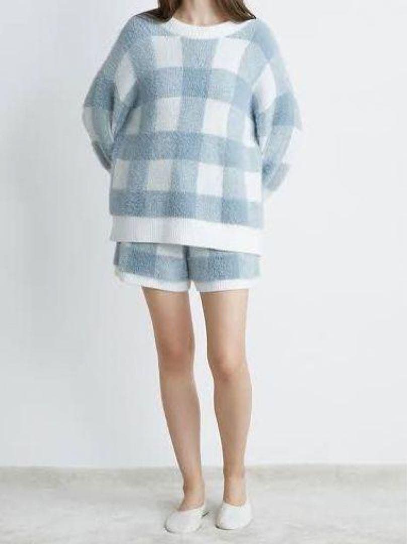 部屋、ジェラートピケ　ギンガムチェック、ルームウェア　セットアップ、ジェラピケ