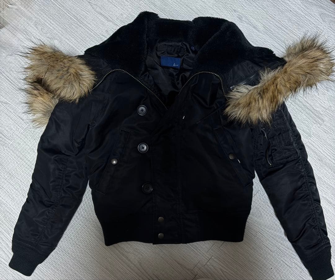 AVIREX N-2B フライトジャケット 短丈　黒