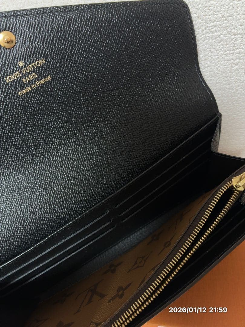 ルイヴィトン　ポルトフォイユサラ　ジャイアント　リバース　長財布　極美品　メンズ