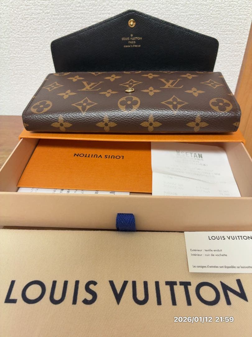 ルイヴィトン　ポルトフォイユサラ　ジャイアント　リバース　長財布　極美品　メンズ