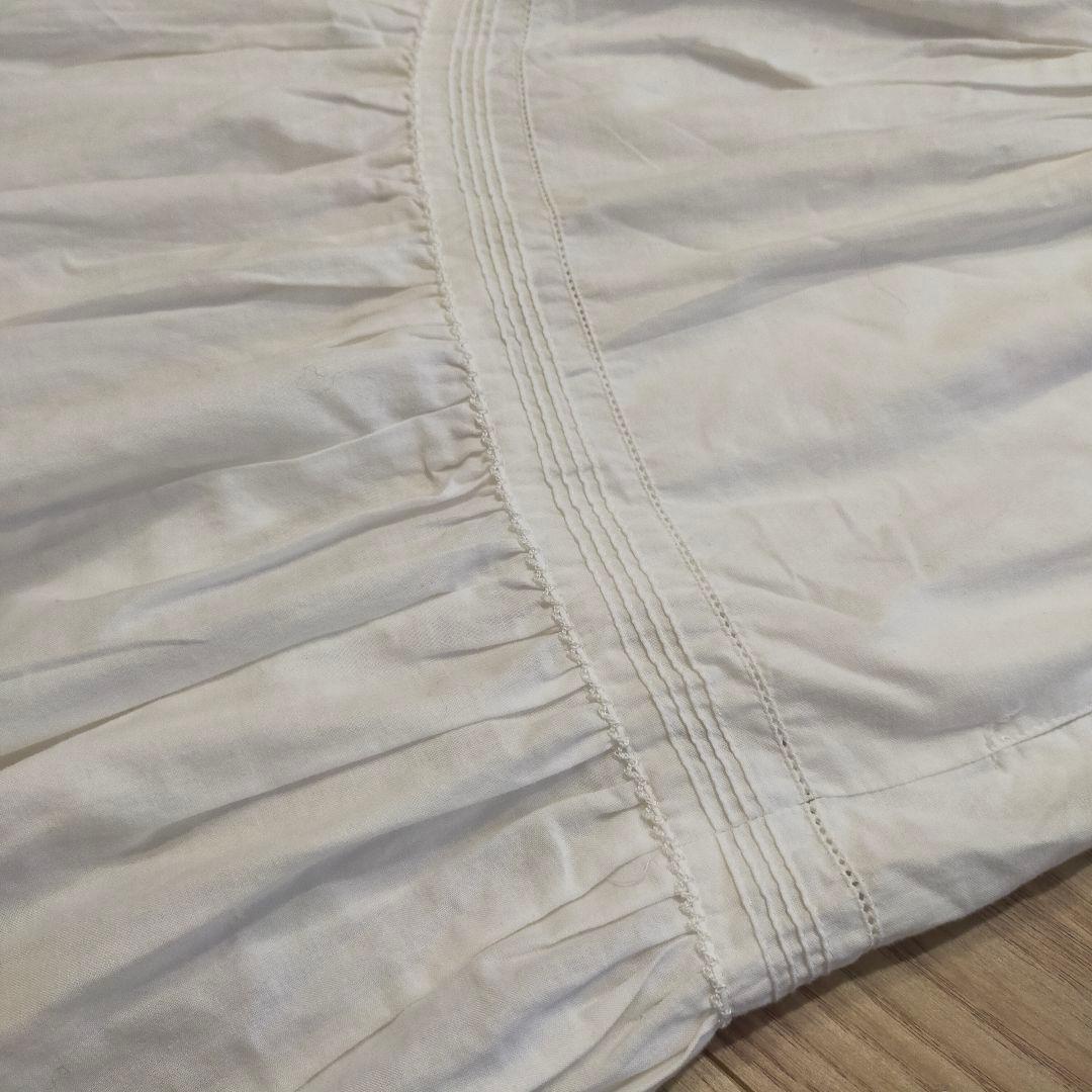 ピンクハウス　白　ホワイト　レース　コットン　スカート