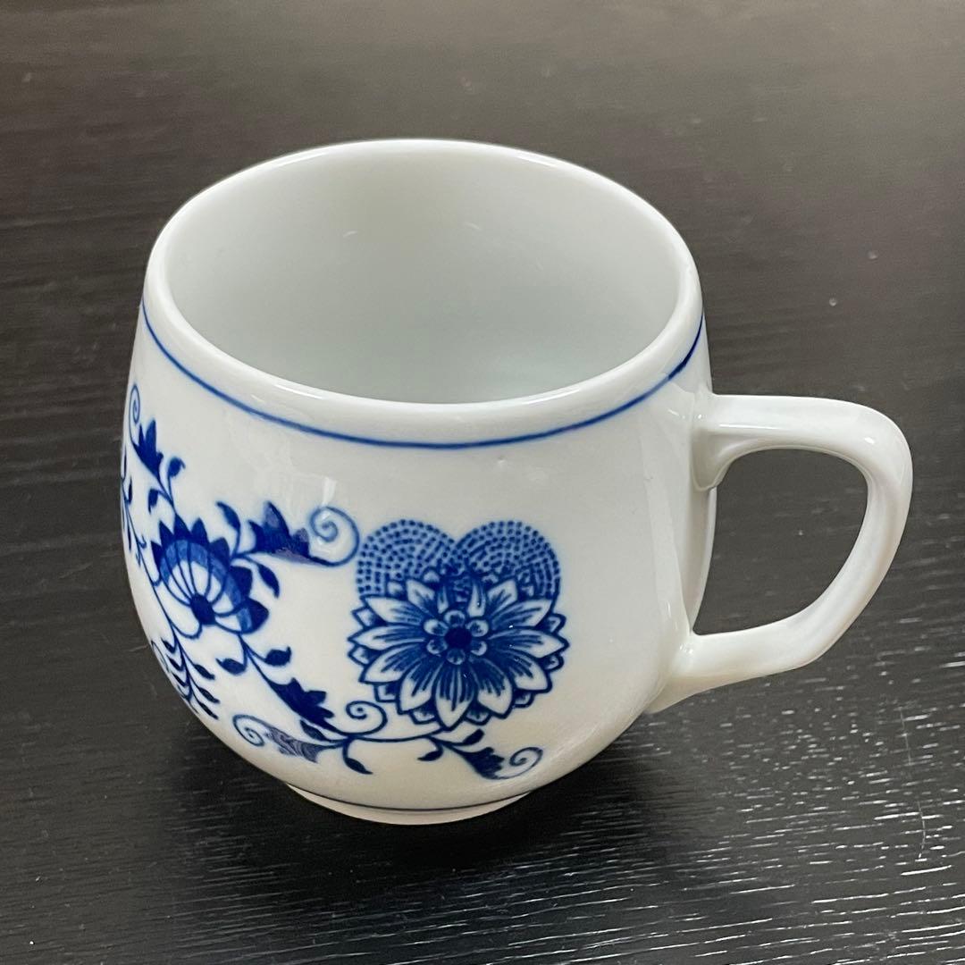 ボヘミアカールスバード　ブルーオニオン　ブレックファーストトレイ＆マグカップペア