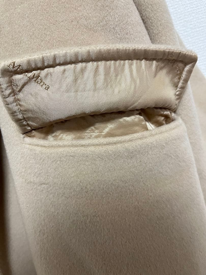 ［白タグ］Max Mara マックスマーラ ベージュ ロングコート ウール