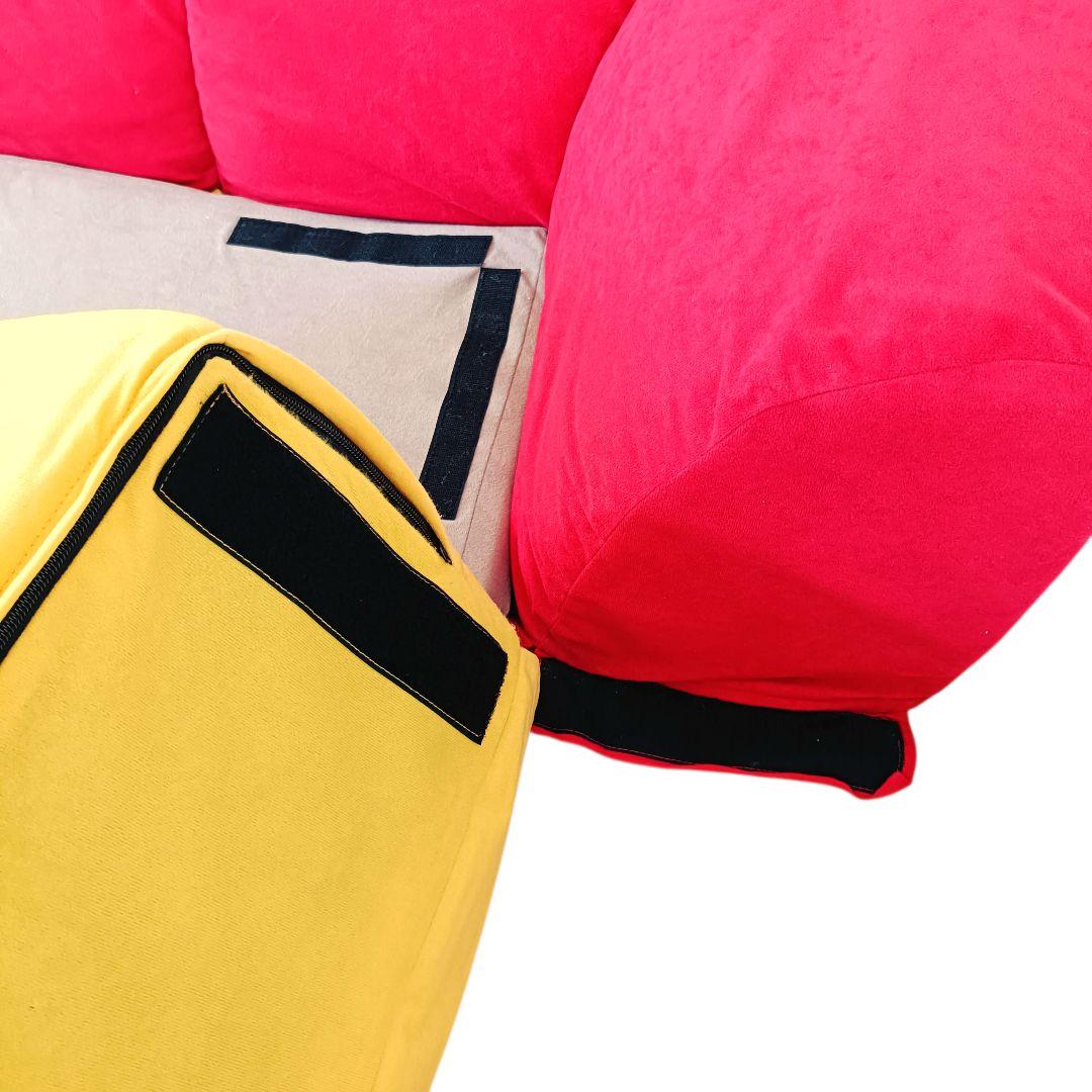 【1/2】ベルメゾン グータラグ くまのプーさん コーナーローソファーセット