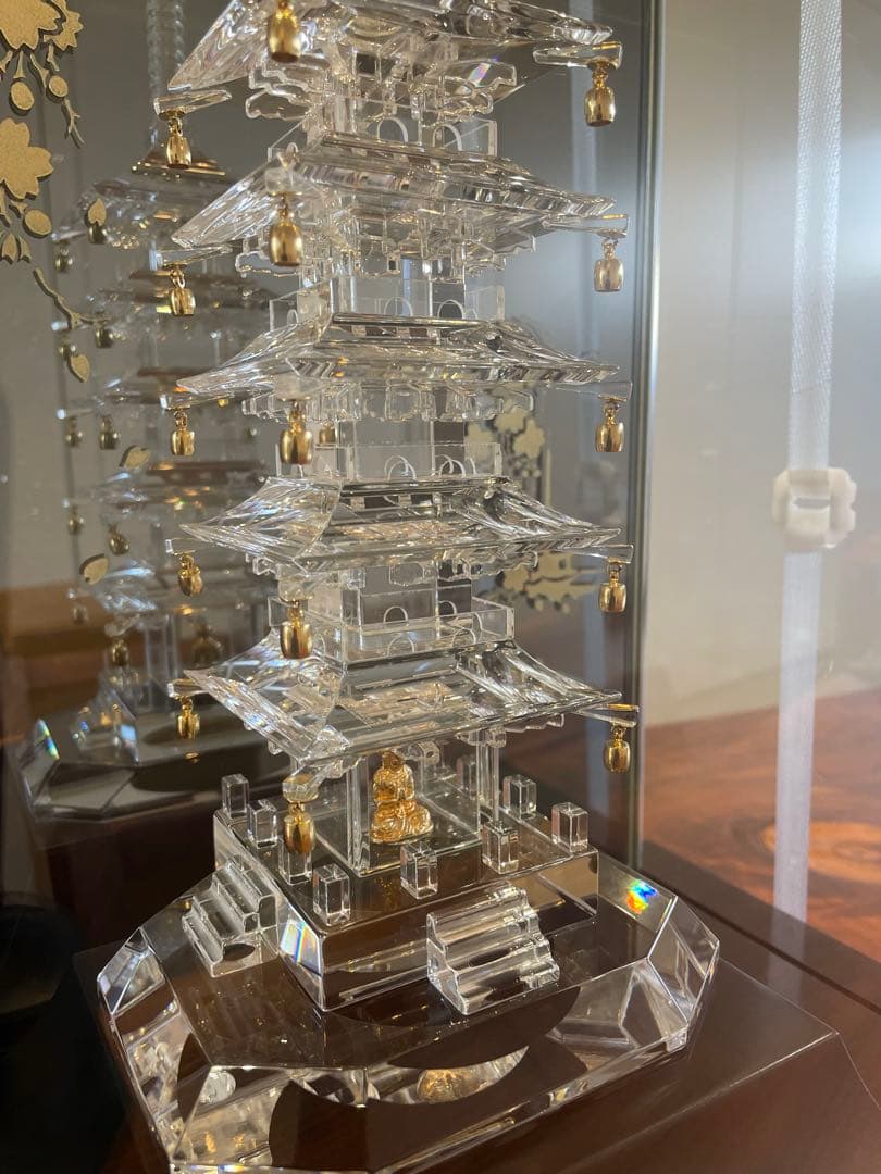 【超希少 • 弥勒様】水晶五重塔 田中佑幸 作