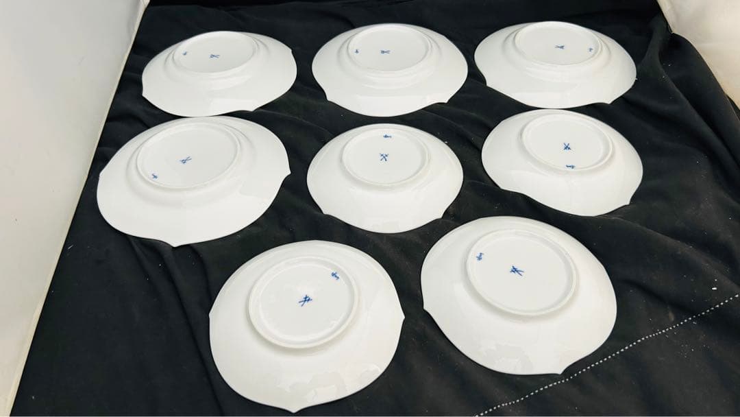 ともぴマイセン　白磁　皿　器　まとめ売り8枚　ソーサー