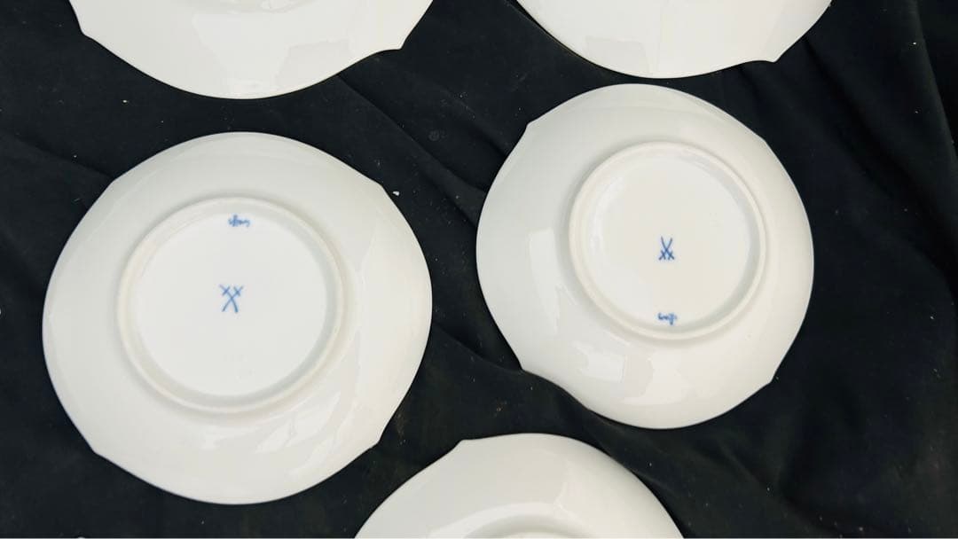 ともぴマイセン　白磁　皿　器　まとめ売り8枚　ソーサー